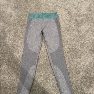 Gymshark Gray and Teal Leggings